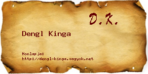 Dengl Kinga névjegykártya